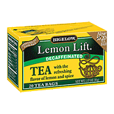 Bigelow Lemon Lift all natural decaffeinated black tea Left Picture